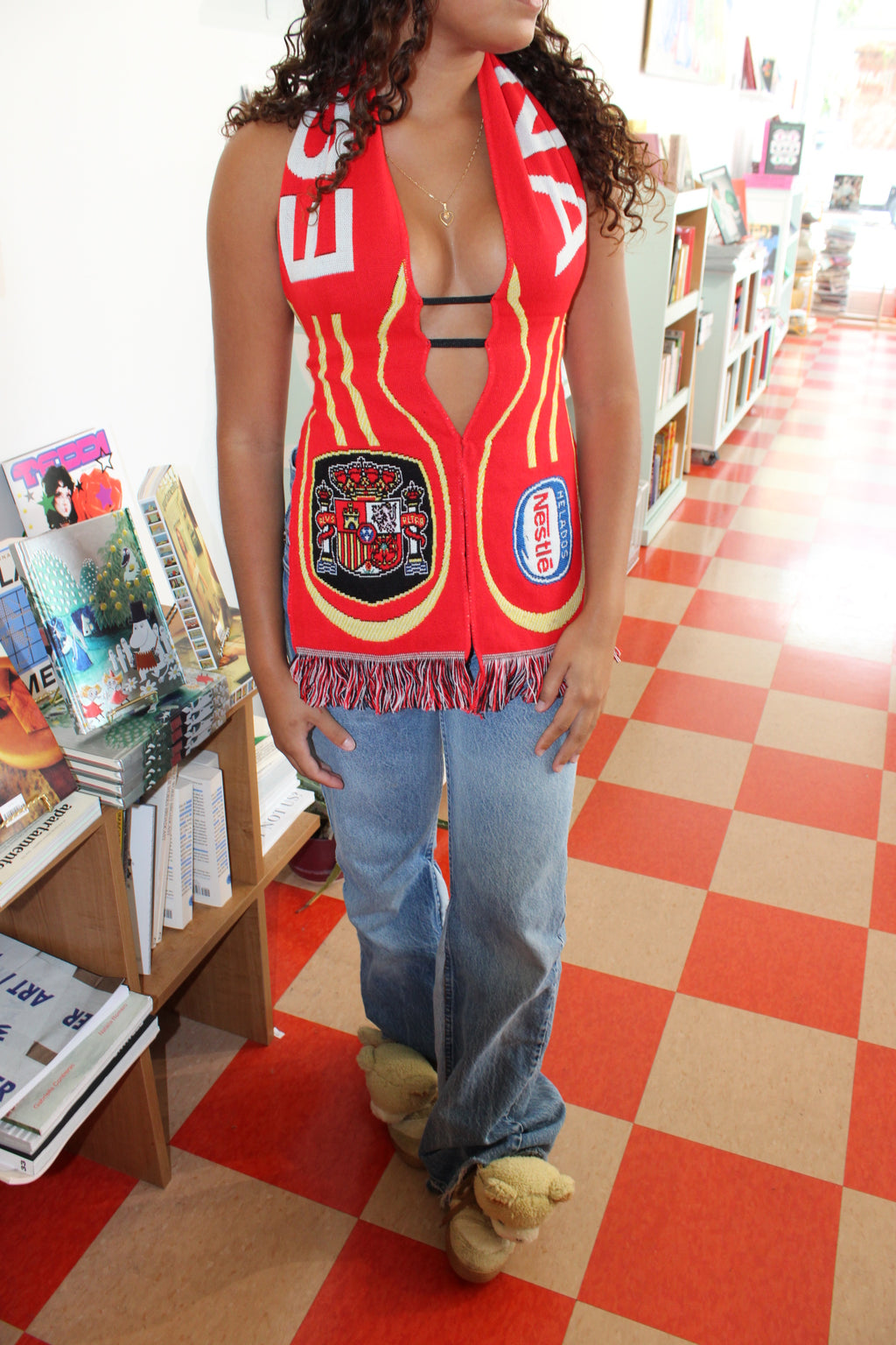 Spain scarf top