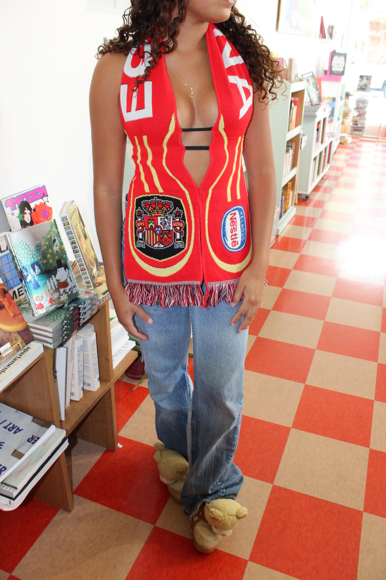 Spain scarf top